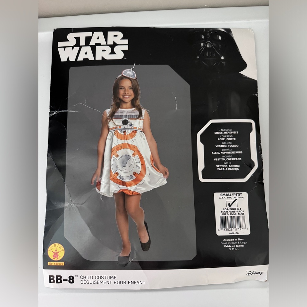 BB8 costume kids girls size small (4-6)